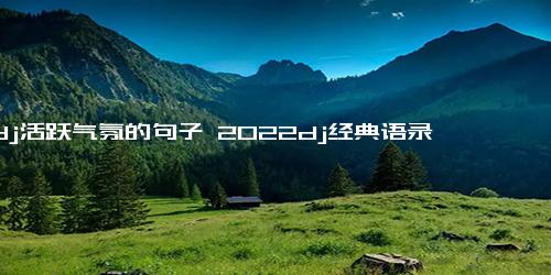 dj活跃气氛的句子 2022dj经典语录